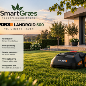 SmartGræs 500 – op til 500 m² - Abonnement