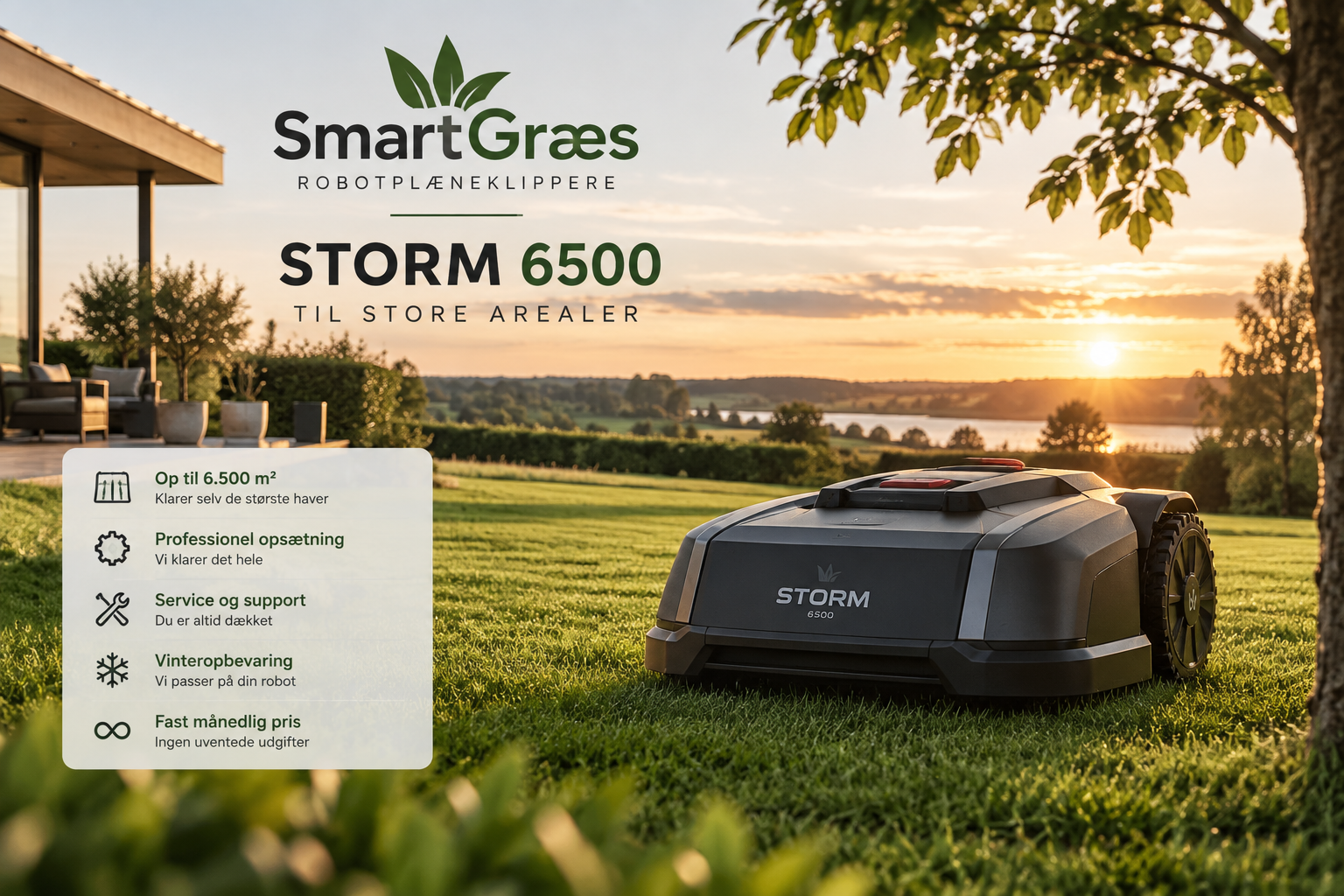 SmartGræs 6500 – op til 6.500 m² - Abonnement